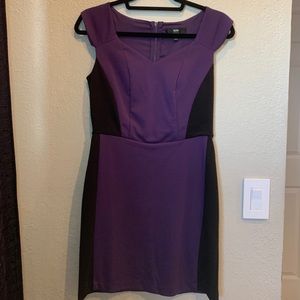 Purple and Black Professional Dress